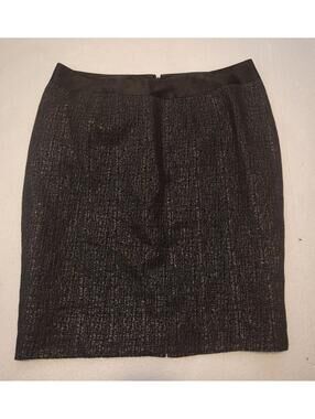 Lane Bryant black glitter Skirt size 14